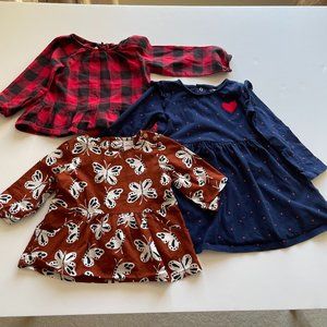 3 beautiful toddler dresses, 18-24 months, great condition